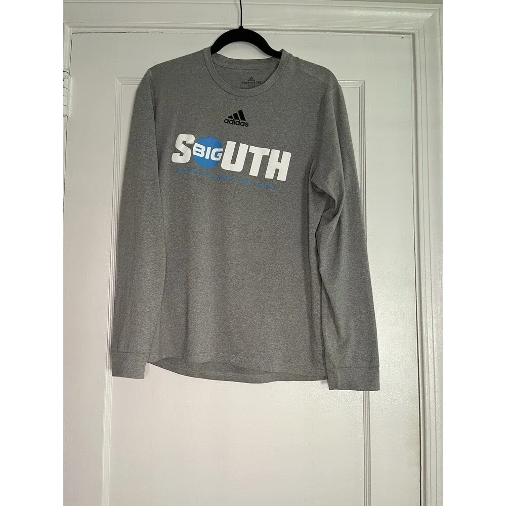 adidas Creator Tee AEROREADY Gray Long Sleeve Men's M Lightweight Polyester